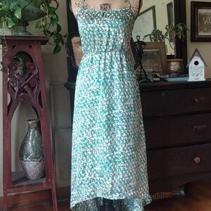 Collective Concepts Jade Green Graphic Print High Low Dress